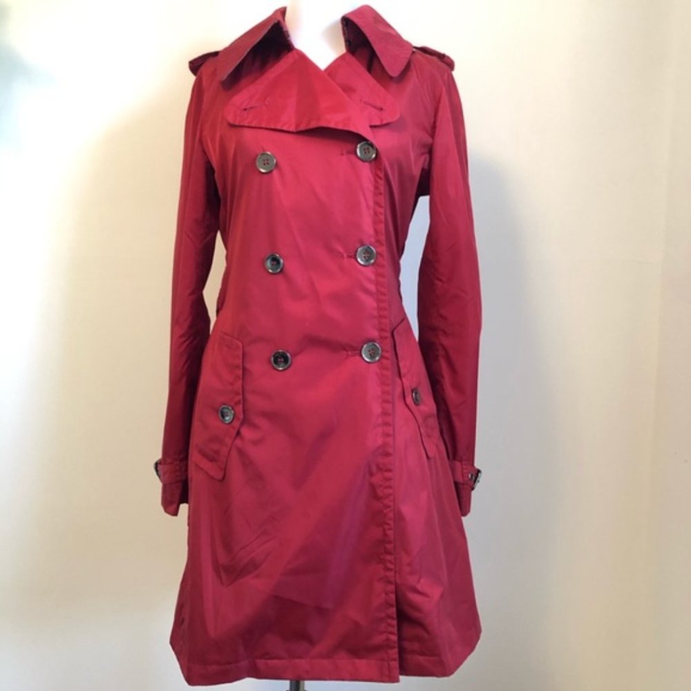 Burberry Double Breasted Rain Trench Coat Authentic U… Gem